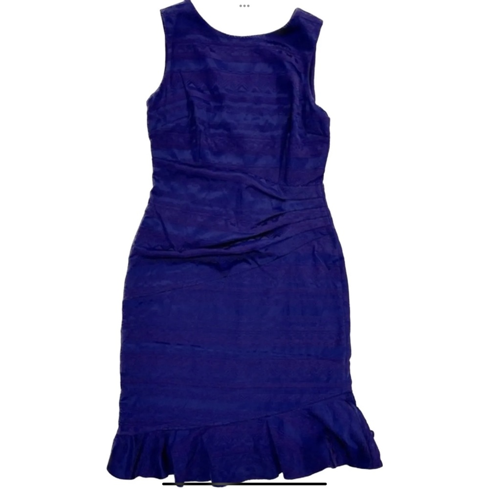 NYDJ Layla Blue Jacquard Dress - Picture 4 of 8